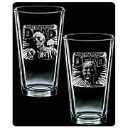 Walking Dead Dead Head Dead Rules Etched Pint Glass 2-Pack